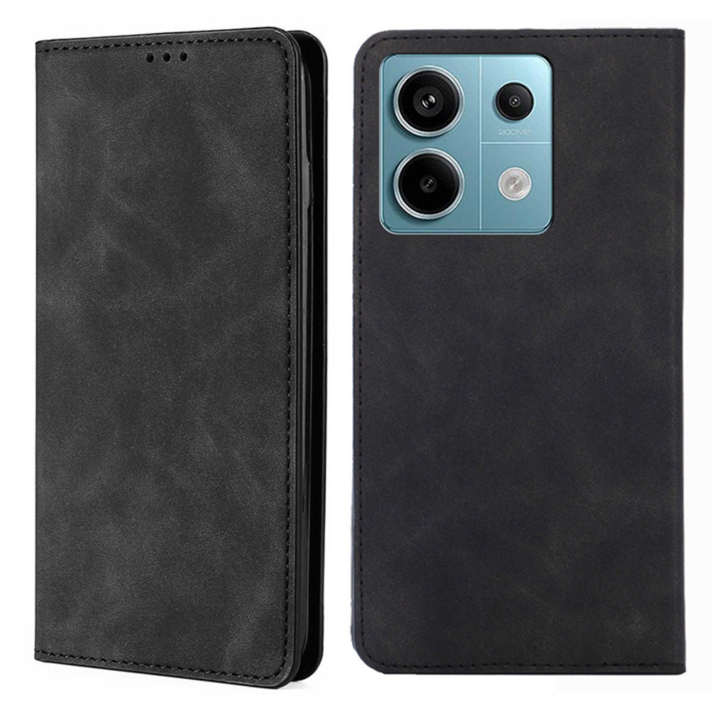 For Xiaomi Redmi Note 13 Pro 5G / Poco X6 5G Case PU Leather Card Holder Skin-touch Phone Cover For Xiaomi Redmi Note 13 Pro 5G / Poco X6 5G Case PU Leather Card Holder Skin-touch Phone Cover